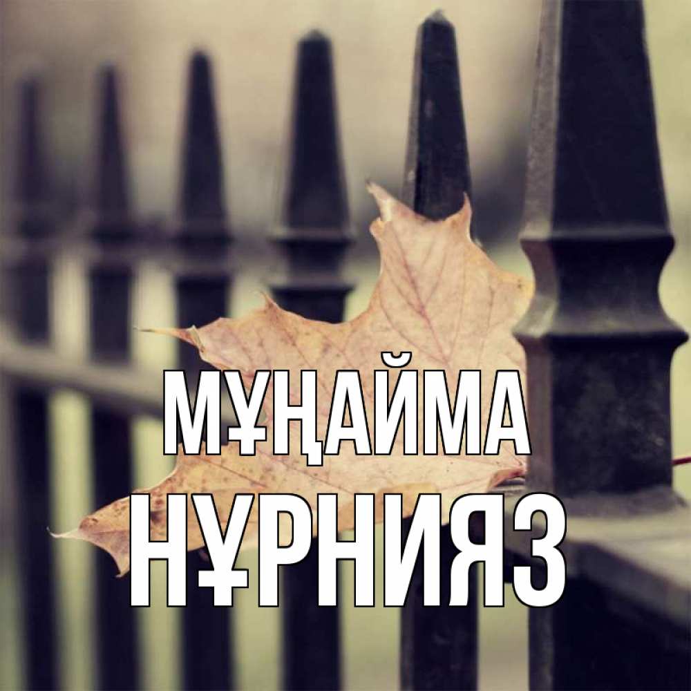 Күн сайын ашық хат с именем, НҰРНИЯЗ Мұңайма лист клена Онлайн тегін жүктеп алу тілектері бар керемет карта 
