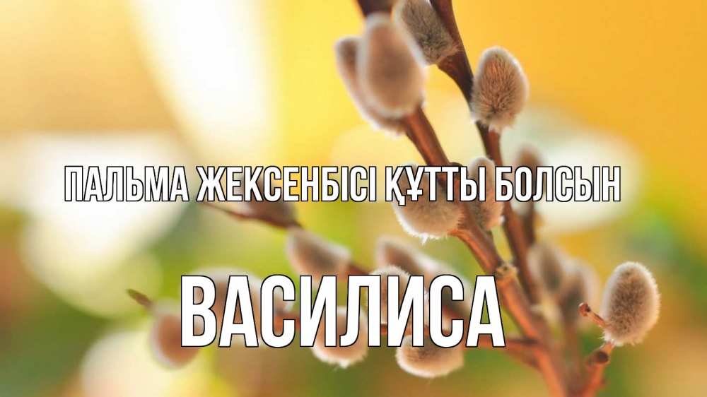Картинка Пальма жексенбісі құтты болсын, Василиса