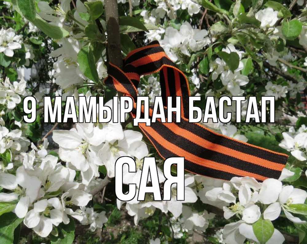 Күн сайын ашық хат с именем, САЯ 9 мамырдан бастап 9 мая Онлайн тегін жүктеп алу тілектері бар керемет карта 