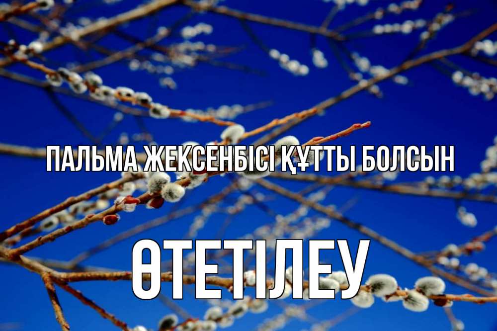 Күн сайын ашық хат с именем, ӨТЕТІЛЕУ Пальма жексенбісі құтты болсын верба Онлайн тегін жүктеп алу тілектері бар керемет карта 