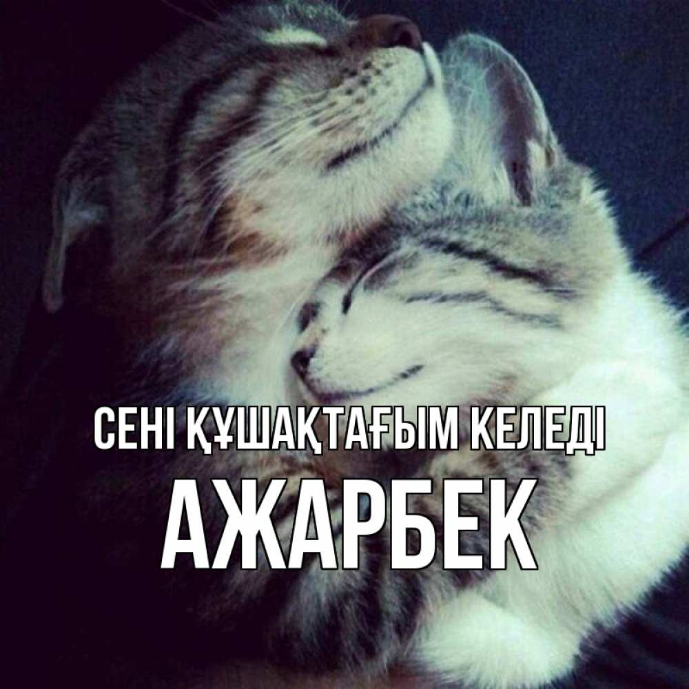 Күн сайын ашық хат с именем, Ажарбек сені құшақтағым келеді полосатики Онлайн тегін жүктеп алу тілектері бар керемет карта 