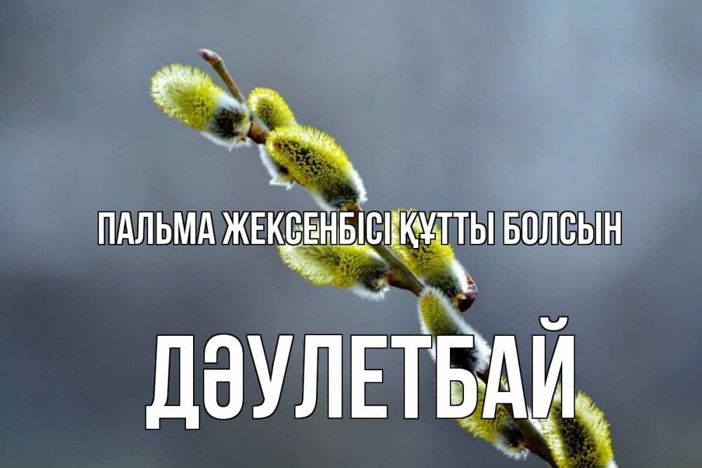 Күн сайын ашық хат с именем, Дәулетбай Пальма жексенбісі құтты болсын верба Онлайн тегін жүктеп алу тілектері бар керемет карта 
