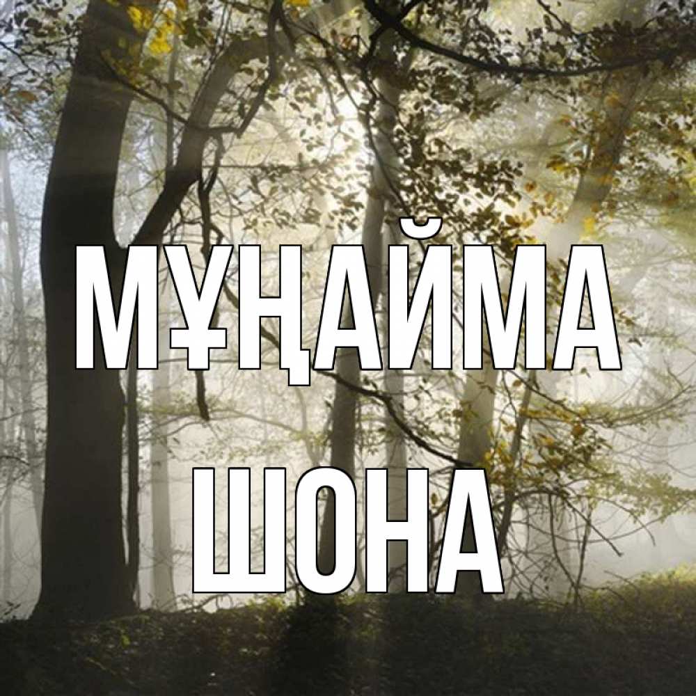 Күн сайын ашық хат с именем, ШОНА Мұңайма лес и свет Онлайн тегін жүктеп алу тілектері бар керемет карта 