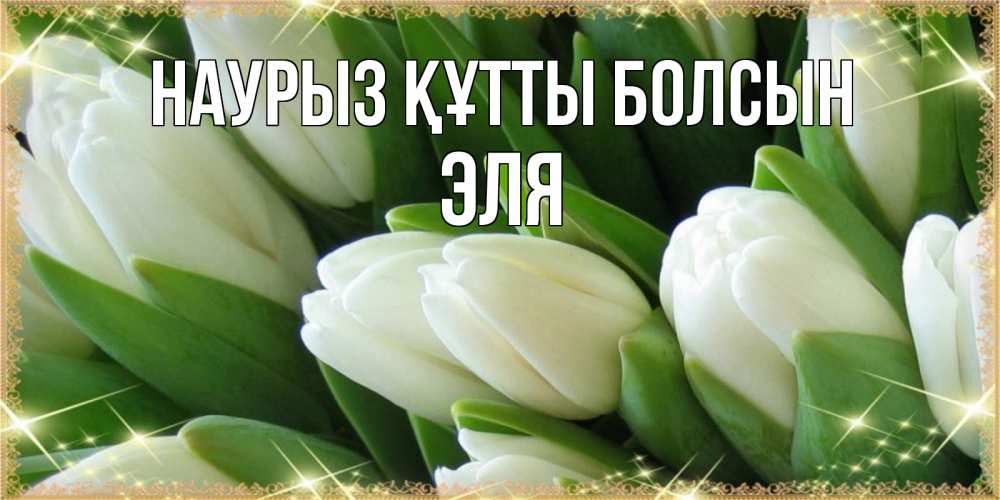 Күн сайын ашық хат с именем, Эля Наурыз құтты болсын поздравляем с наурызом Онлайн тегін жүктеп алу тілектері бар керемет карта 
