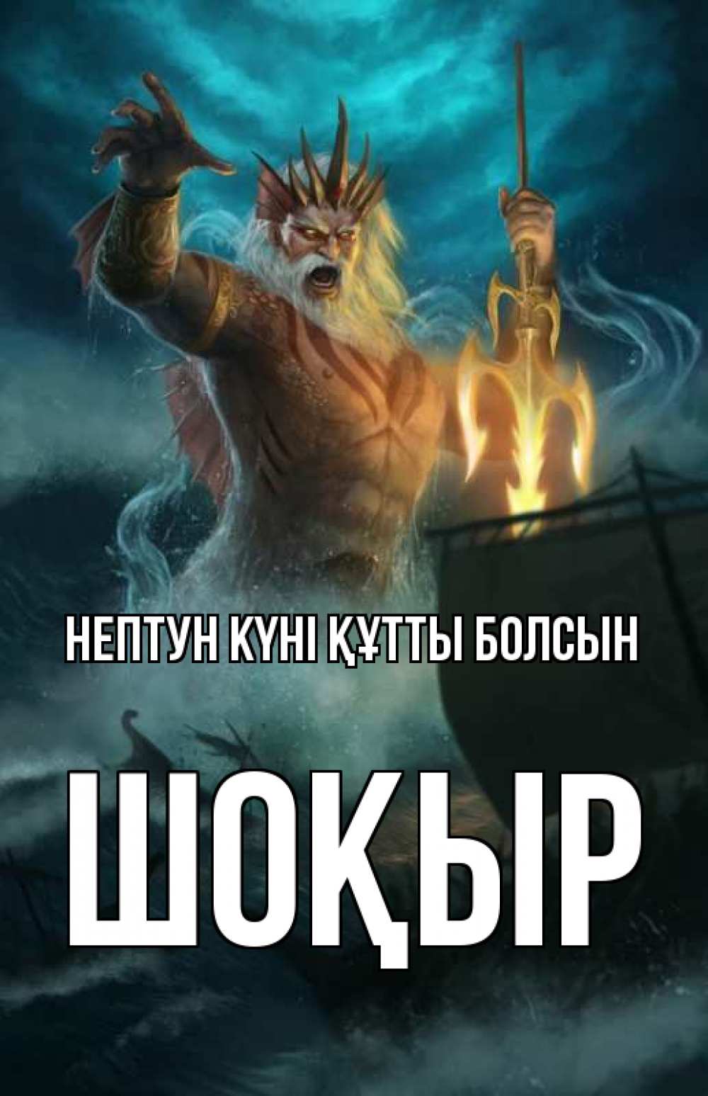 Күн сайын ашық хат с именем, ШОҚЫР нептун күні құтты болсын с днем Нептуна Онлайн тегін жүктеп алу тілектері бар керемет карта 