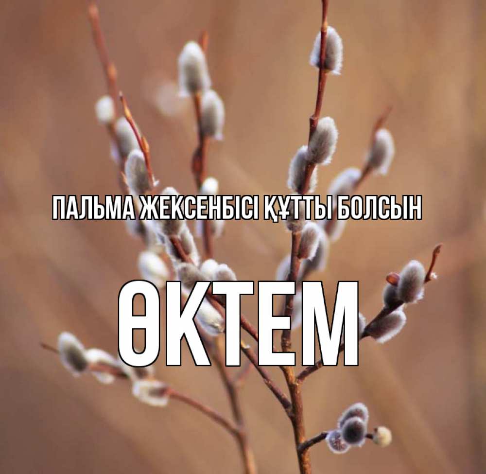Күн сайын ашық хат с именем, ӨКТЕМ Пальма жексенбісі құтты болсын верба Онлайн тегін жүктеп алу тілектері бар керемет карта 