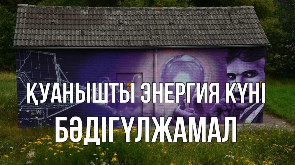 Күн сайын ашық хат с именем, БӘДІГҮЛЖАМАЛ Қуанышты энергия күні молнии, Тесла Онлайн тегін жүктеп алу тілектері бар керемет карта 