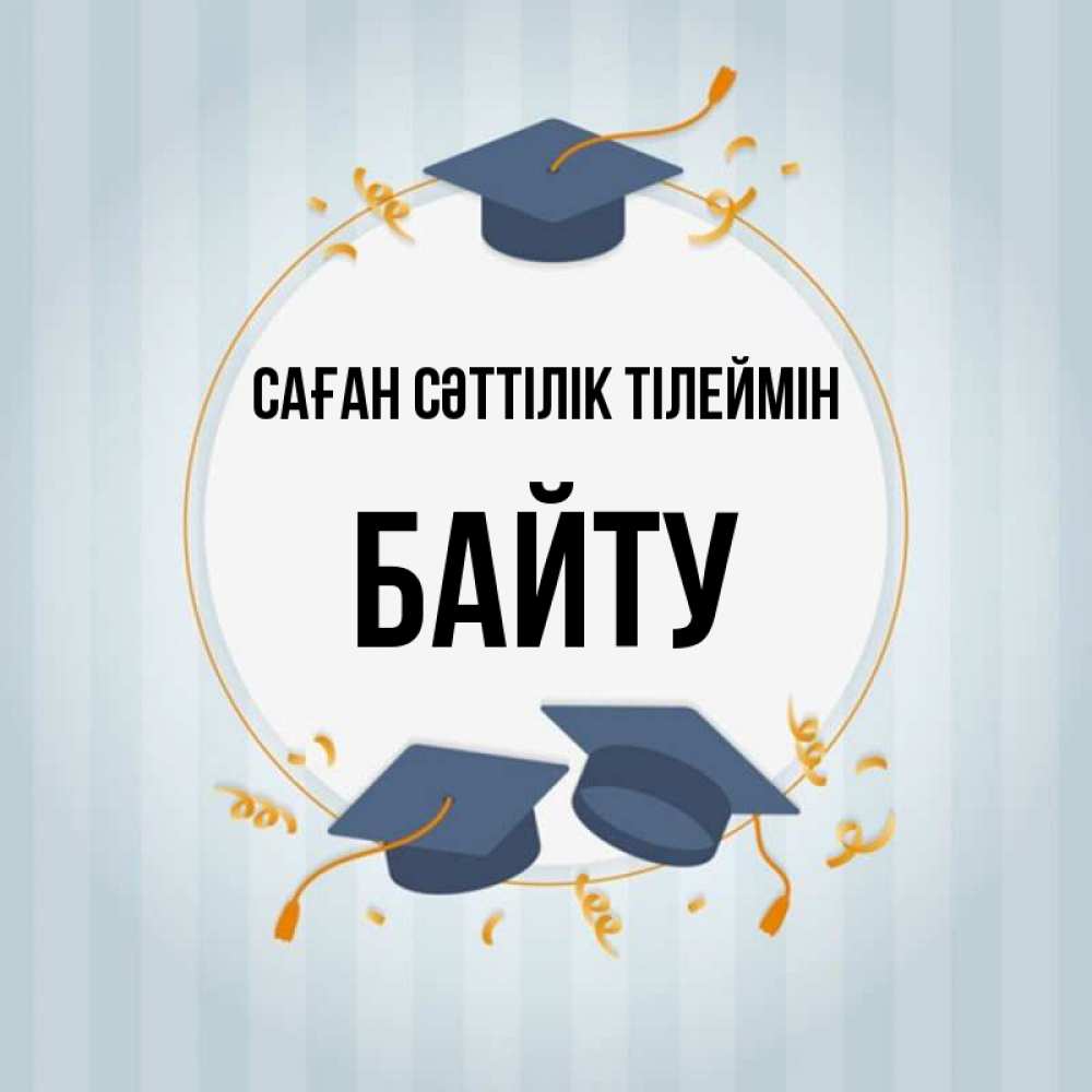 Күн сайын ашық хат с именем, Байту Саған сәттілік тілеймін для студентов Онлайн тегін жүктеп алу тілектері бар керемет карта 