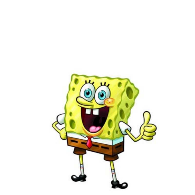 Открытка приветик от губки Боба  спанч Боб улыбается  Сәлем 