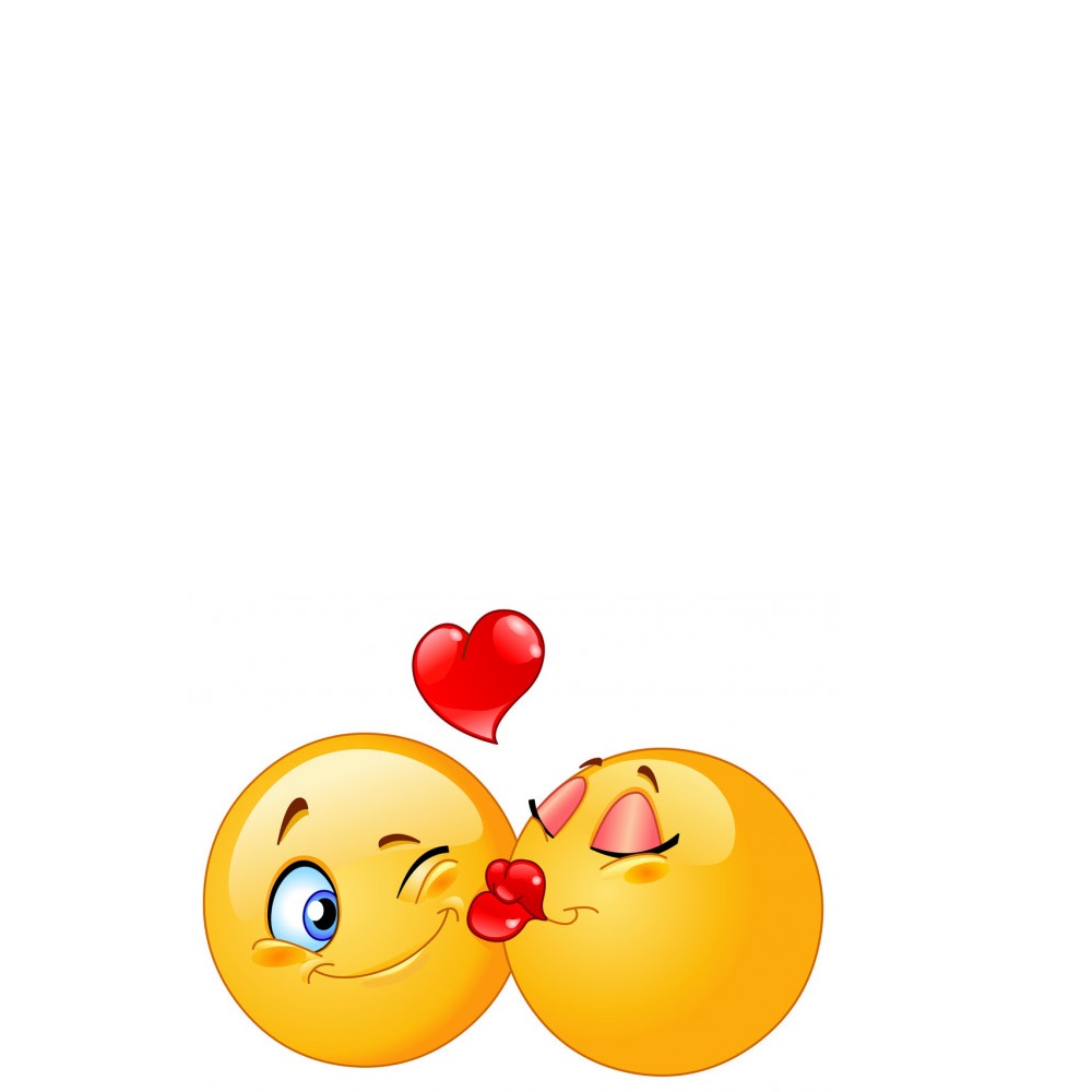 Открытка Поцелуй с клубникой поцелуйчик Сені сүйемін 