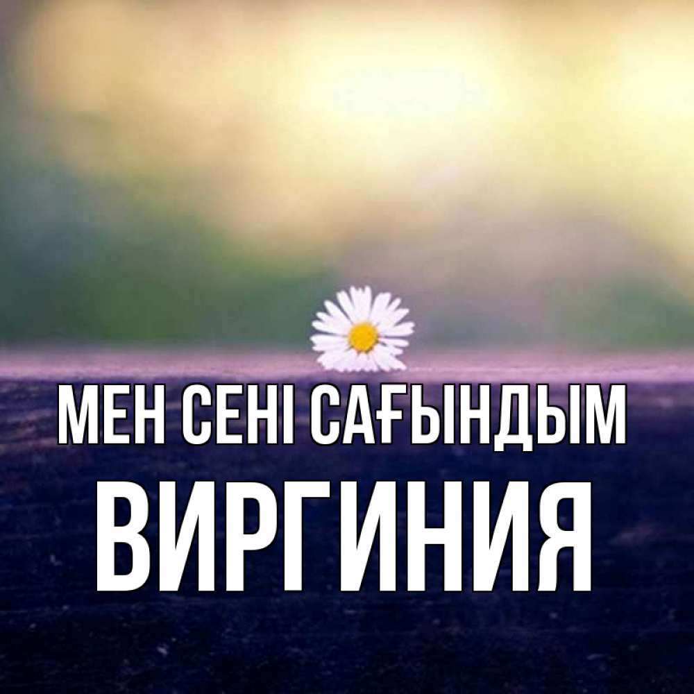 Күн сайын ашық хат с именем, Виргиния Мен сені сағындым приходи в гости Онлайн тегін жүктеп алу тілектері бар керемет карта 