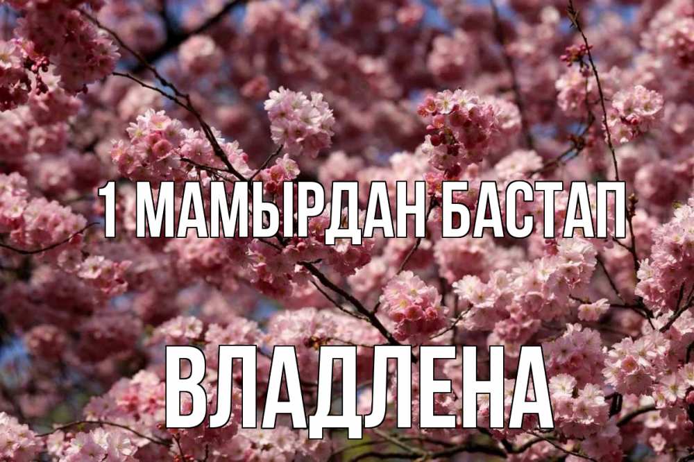 Күн сайын ашық хат с именем, Владлена 1 мамырдан бастап С 1 мая Онлайн тегін жүктеп алу тілектері бар керемет карта 