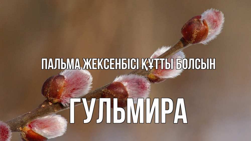 Күн сайын ашық хат с именем, Гульмира Пальма жексенбісі құтты болсын верба Онлайн тегін жүктеп алу тілектері бар керемет карта 