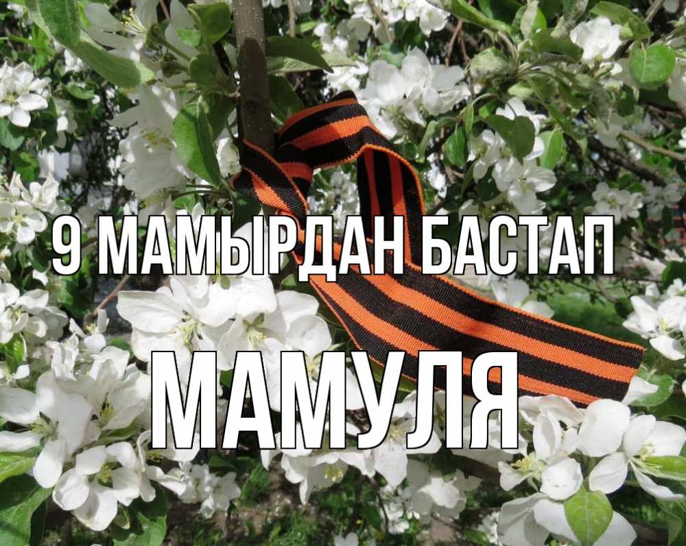Күн сайын ашық хат с именем, Мамуля 9 мамырдан бастап 9 мая Онлайн тегін жүктеп алу тілектері бар керемет карта 