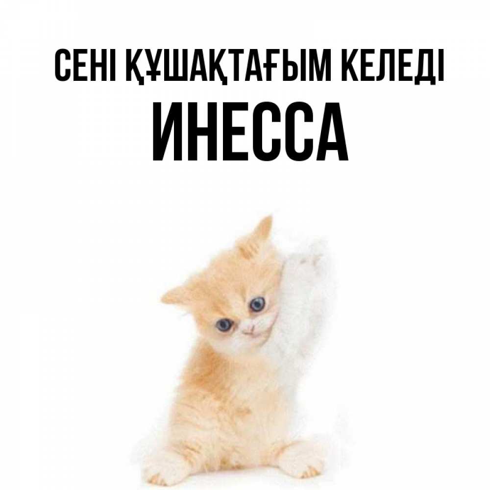 Күн сайын ашық хат с именем, Инесса сені құшақтағым келеді я хочу очень скорее обнимаешек Онлайн тегін жүктеп алу тілектері бар керемет карта 
