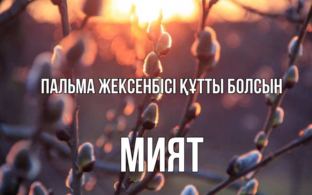 Күн сайын ашық хат с именем, МИЯТ Пальма жексенбісі құтты болсын верба Онлайн тегін жүктеп алу тілектері бар керемет карта 