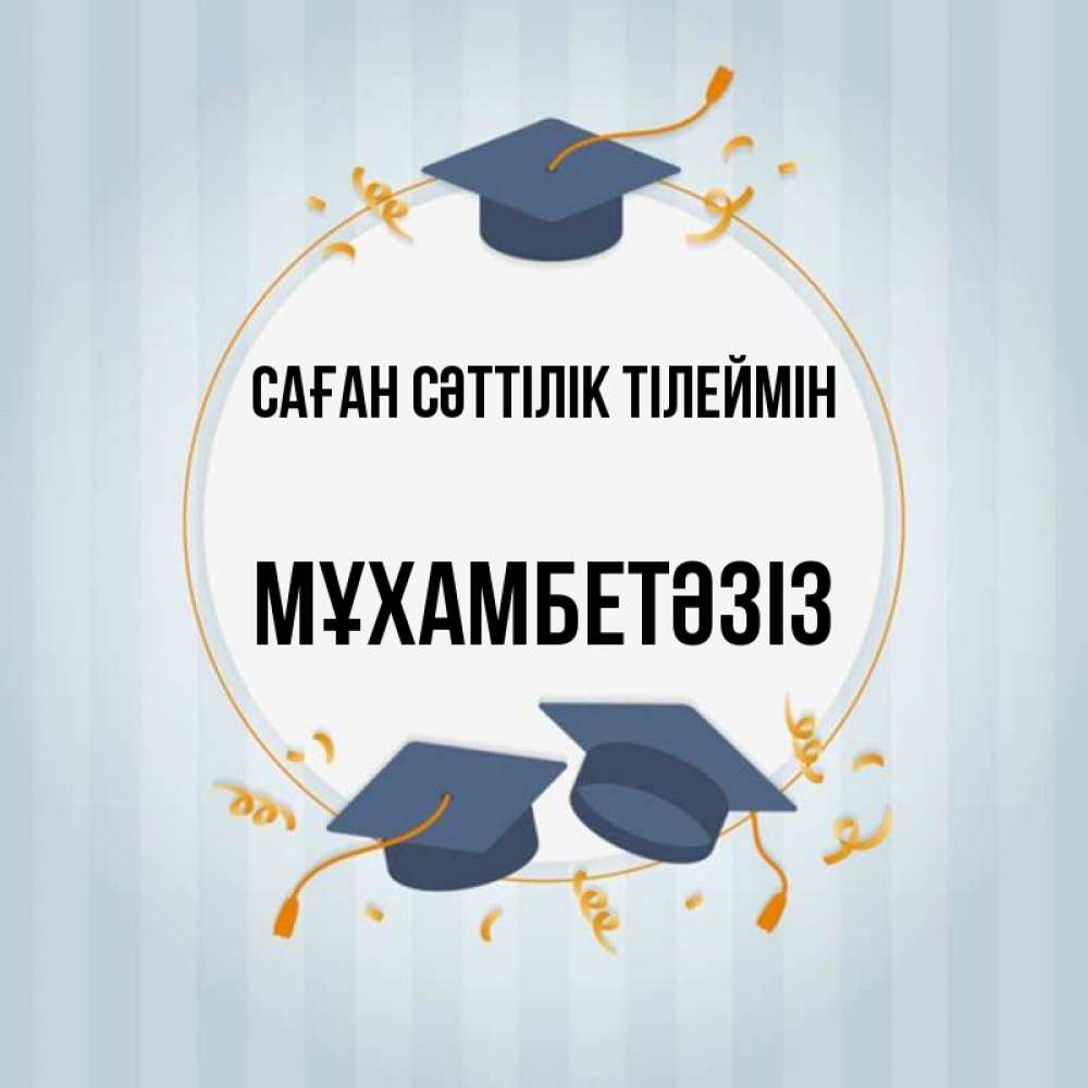 Күн сайын ашық хат с именем, МҰХАМБЕТӘЗІЗ Саған сәттілік тілеймін для студентов Онлайн тегін жүктеп алу тілектері бар керемет карта 