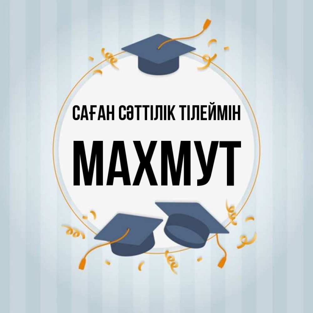 Күн сайын ашық хат с именем, МАХМУТ Саған сәттілік тілеймін для студентов Онлайн тегін жүктеп алу тілектері бар керемет карта 
