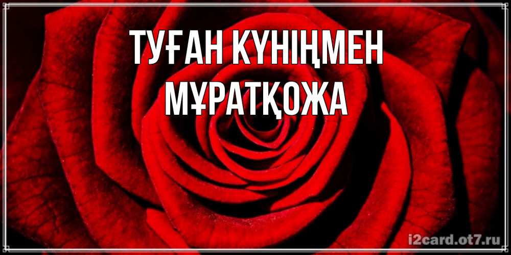 Күн сайын ашық хат с именем, Мұратқожа Туған күніңмен алая роза Онлайн тегін жүктеп алу тілектері бар керемет карта 