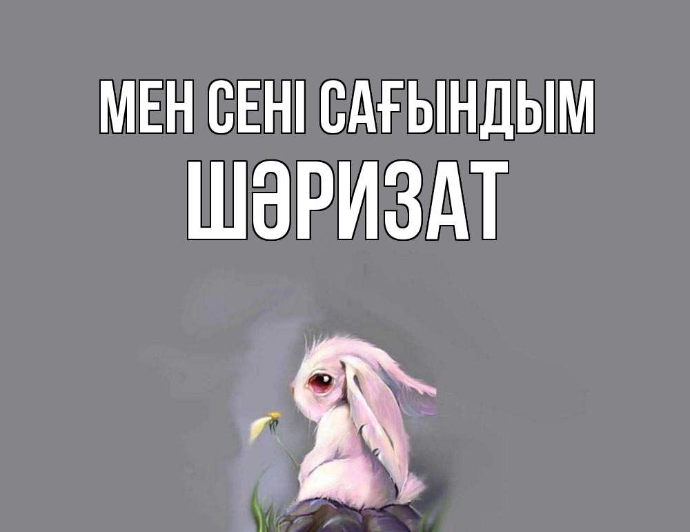 Күн сайын ашық хат с именем, ШӘРИЗАТ Мен сені сағындым заяц Онлайн тегін жүктеп алу тілектері бар керемет карта 