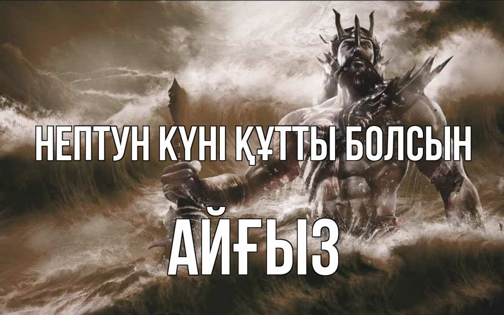 Күн сайын ашық хат с именем, АЙҒЫЗ нептун күні құтты болсын с днем Нептуна Онлайн тегін жүктеп алу тілектері бар керемет карта 