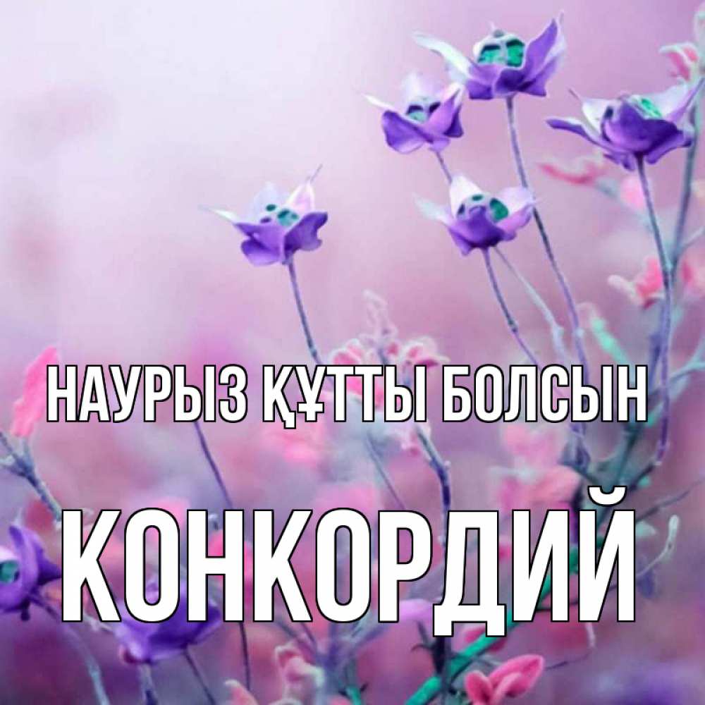 Күн сайын ашық хат с именем, Конкордий Наурыз құтты болсын наурыз  2 Онлайн тегін жүктеп алу тілектері бар керемет карта 