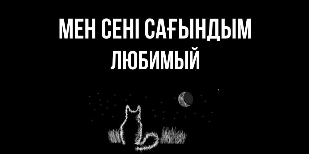 Күн сайын ашық хат с именем, Любимый Мен сені сағындым кот Онлайн тегін жүктеп алу тілектері бар керемет карта 