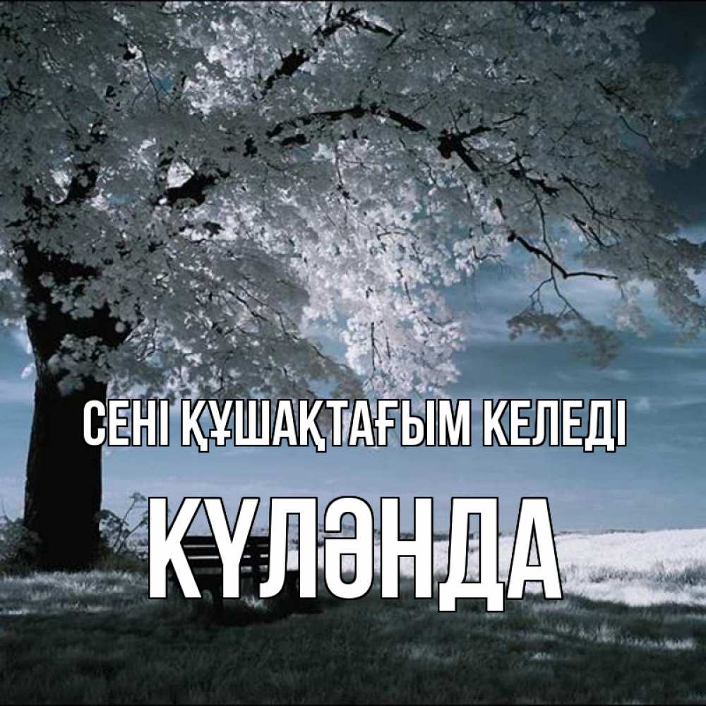 Күн сайын ашық хат с именем, КҮЛӘНДА сені құшақтағым келеді дерево Онлайн тегін жүктеп алу тілектері бар керемет карта 