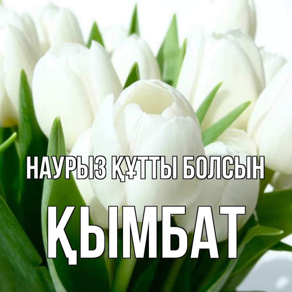 Күн сайын ашық хат с именем, ҚЫМБАТ Наурыз құтты болсын цветы Онлайн тегін жүктеп алу тілектері бар керемет карта 