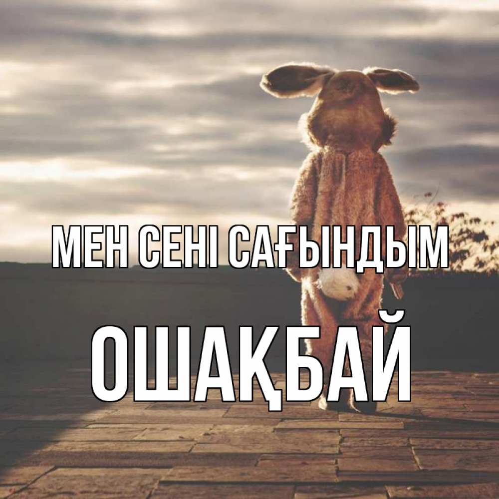 Күн сайын ашық хат с именем, ОШАҚБАЙ Мен сені сағындым даже в костюме зайца Онлайн тегін жүктеп алу тілектері бар керемет карта 