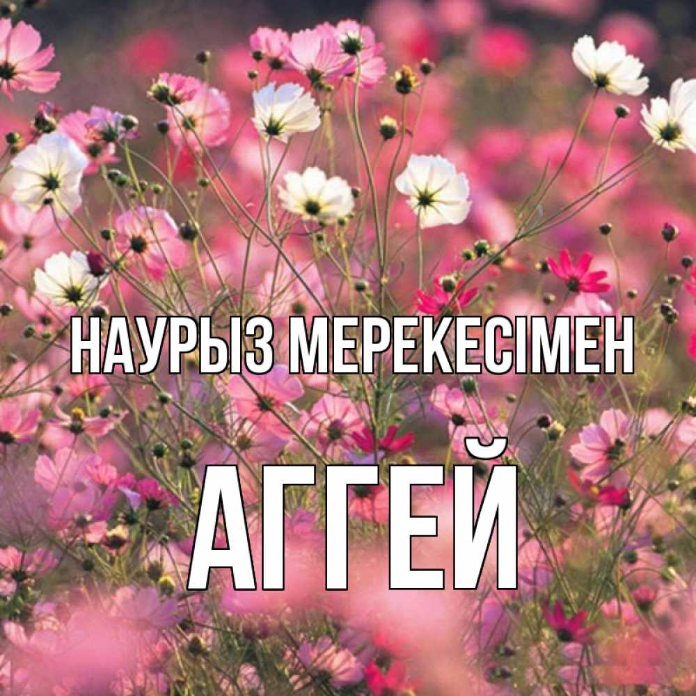 Күн сайын ашық хат с именем, Аггей Наурыз мерекесімен красиво 1 Онлайн тегін жүктеп алу тілектері бар керемет карта 