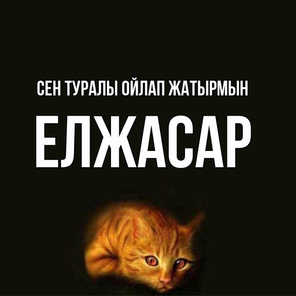 Күн сайын ашық хат с именем, Елжасар Сен туралы ойлап жатырмын рыжий Онлайн тегін жүктеп алу тілектері бар керемет карта 
