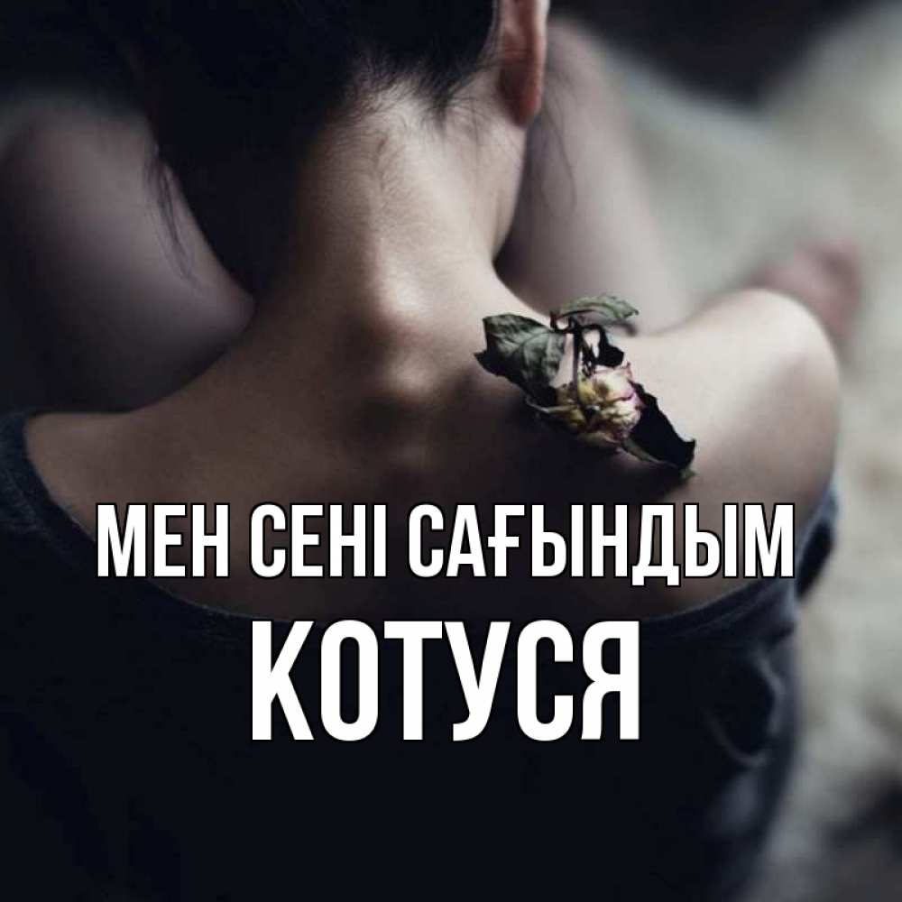 Күн сайын ашық хат с именем, Котуся Мен сені сағындым засох цветок Онлайн тегін жүктеп алу тілектері бар керемет карта 
