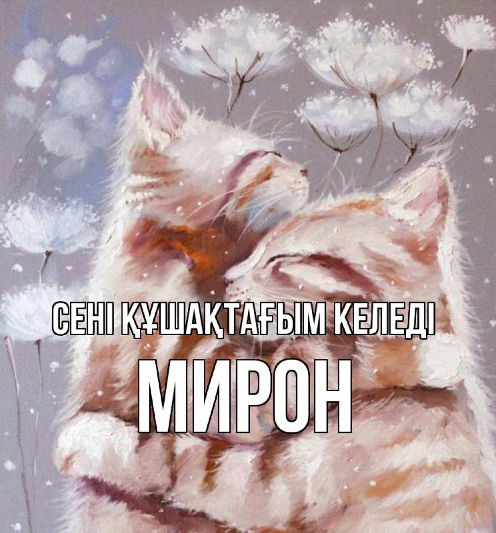 Күн сайын ашық хат с именем, МИРОН сені құшақтағым келеді Море и горы Онлайн тегін жүктеп алу тілектері бар керемет карта 