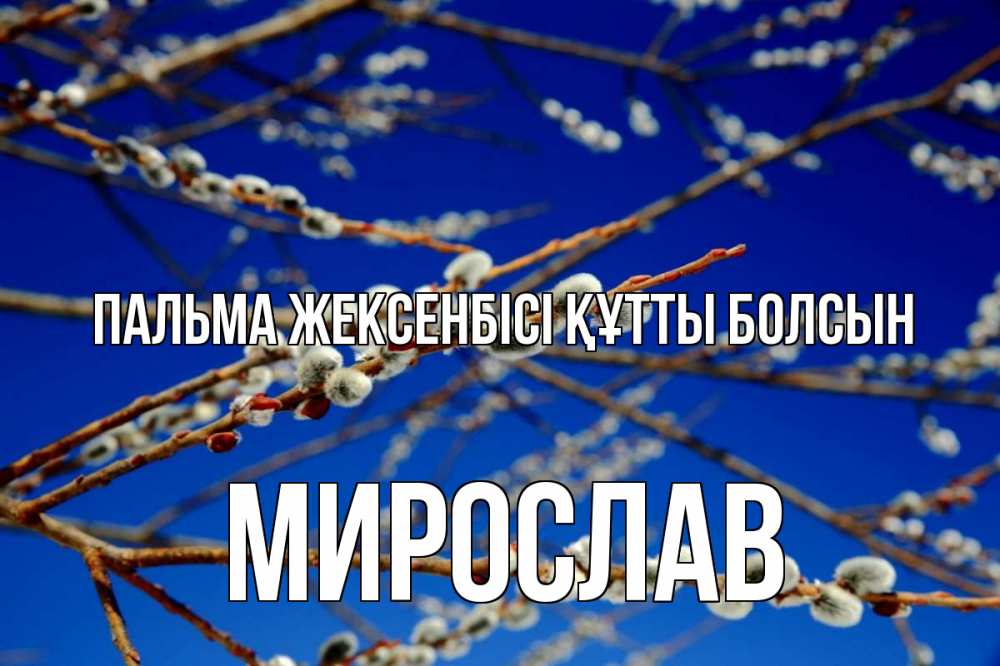 Күн сайын ашық хат с именем, Мирослав Пальма жексенбісі құтты болсын верба Онлайн тегін жүктеп алу тілектері бар керемет карта 