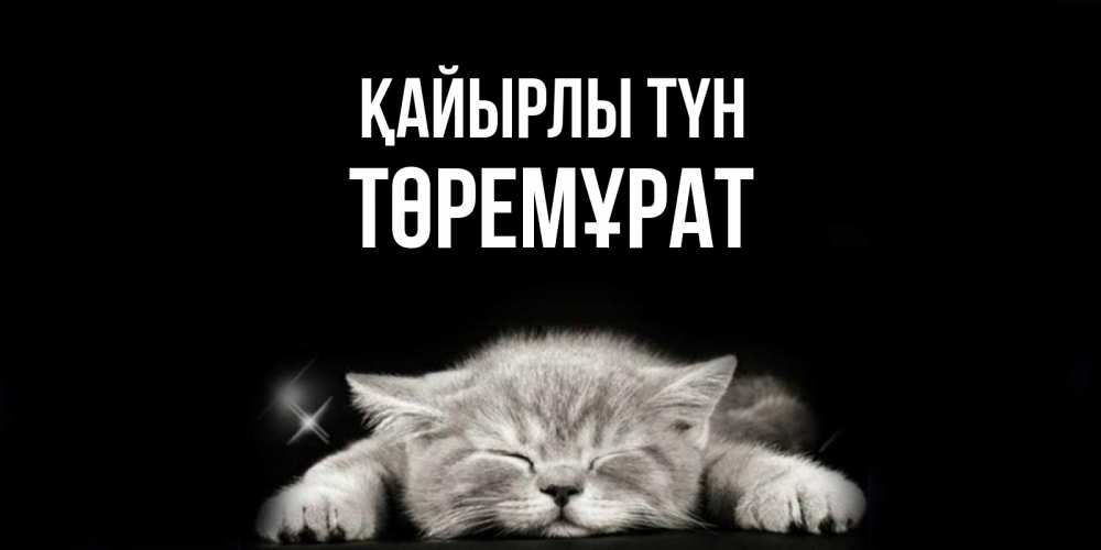 Күн сайын ашық хат с именем, Төремұрат Қайырлы түн спящий котик Онлайн тегін жүктеп алу тілектері бар керемет карта 
