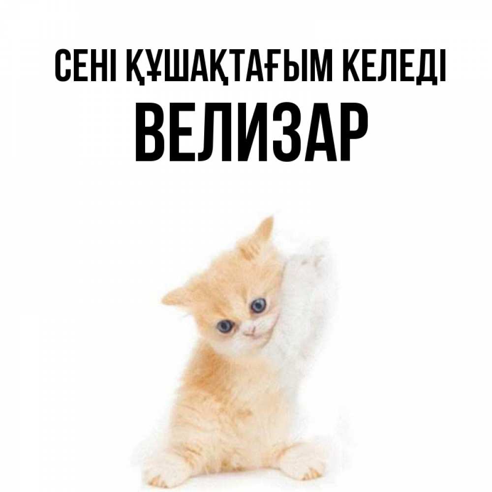 Күн сайын ашық хат с именем, Велизар сені құшақтағым келеді я хочу очень скорее обнимаешек Онлайн тегін жүктеп алу тілектері бар керемет карта 
