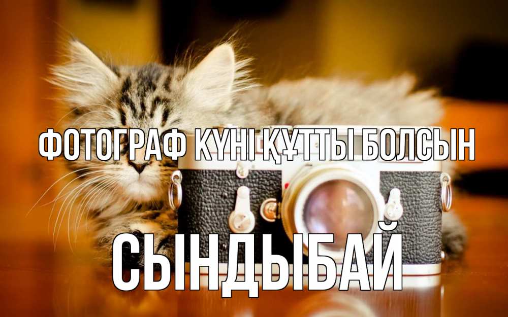 Күн сайын ашық хат с именем, СЫНДЫБАЙ Фотограф күні құтты болсын с днем фотографа Онлайн тегін жүктеп алу тілектері бар керемет карта 