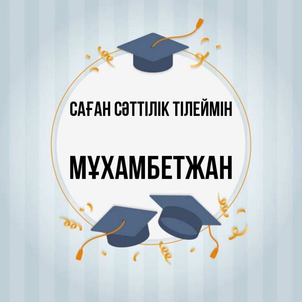 Күн сайын ашық хат с именем, МҰХАМБЕТЖАН Саған сәттілік тілеймін для студентов Онлайн тегін жүктеп алу тілектері бар керемет карта 