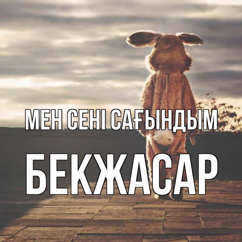 Күн сайын ашық хат с именем, Бекжасар Мен сені сағындым даже в костюме зайца Онлайн тегін жүктеп алу тілектері бар керемет карта 