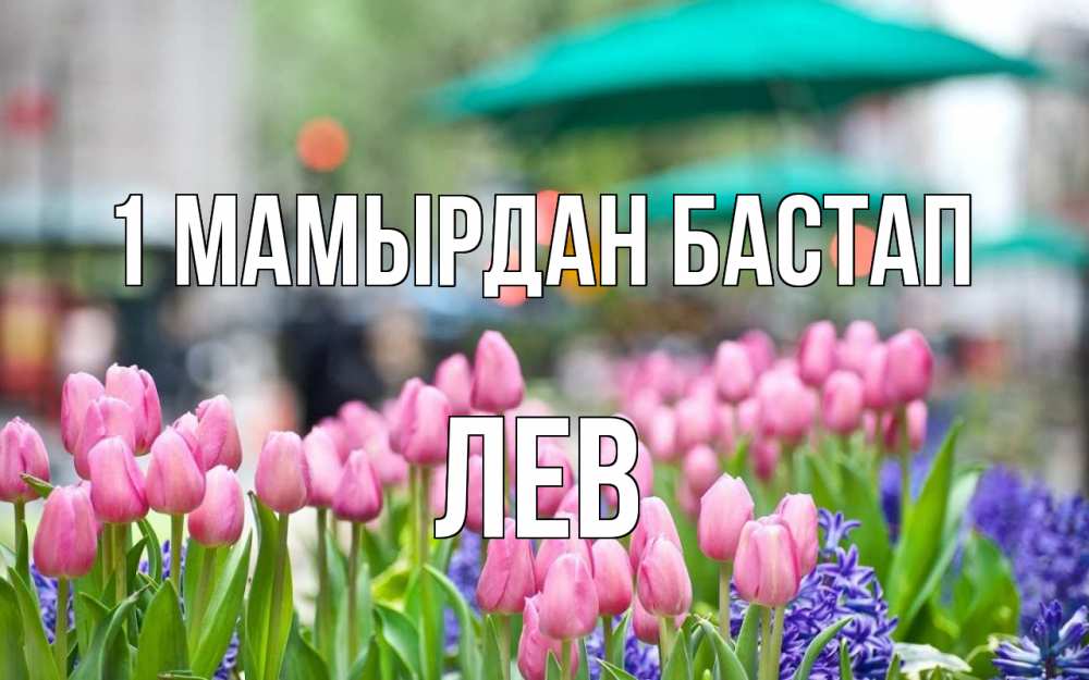 Күн сайын ашық хат с именем, Лев 1 мамырдан бастап С 1 мая Онлайн тегін жүктеп алу тілектері бар керемет карта 