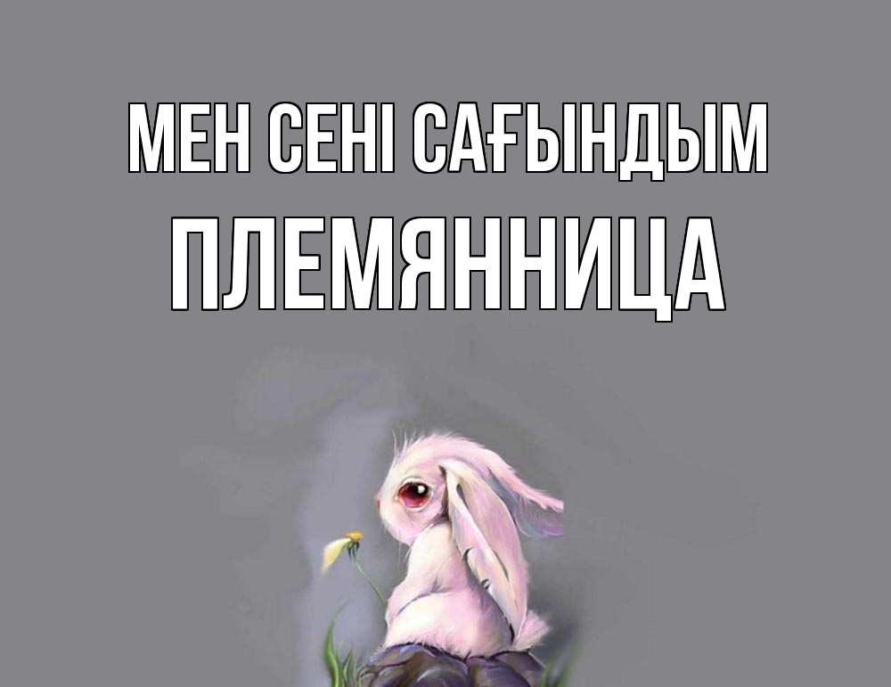 Күн сайын ашық хат с именем, Племянница Мен сені сағындым заяц Онлайн тегін жүктеп алу тілектері бар керемет карта 