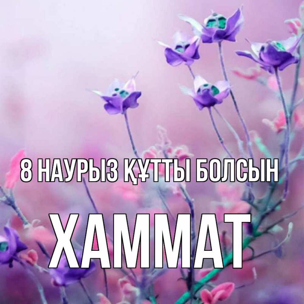 Күн сайын ашық хат с именем, ХАММАТ 8 наурыз құтты болсын международный женский день 2 Онлайн тегін жүктеп алу тілектері бар керемет карта 