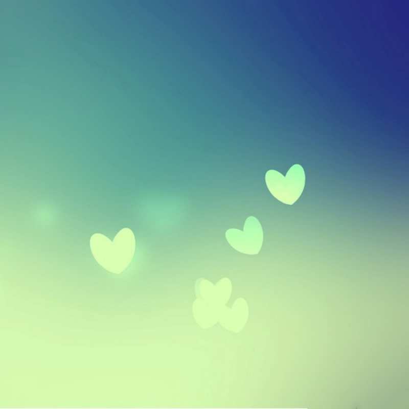 Открытка открытка для любимой с сердечками  градиент синий  Мен сені сүйемін 