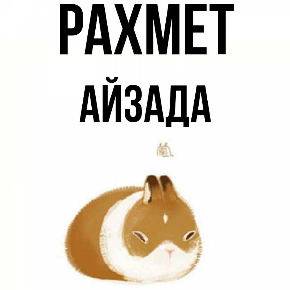 Күн сайын ашық хат с именем, АЙЗАДА рахмет коричнево белый домашний питомец Онлайн тегін жүктеп алу тілектері бар керемет карта 