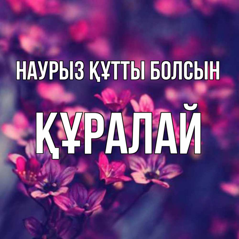 Күн сайын ашық хат с именем, ҚҰРАЛАЙ Наурыз құтты болсын небольшие цветы 1 Онлайн тегін жүктеп алу тілектері бар керемет карта 