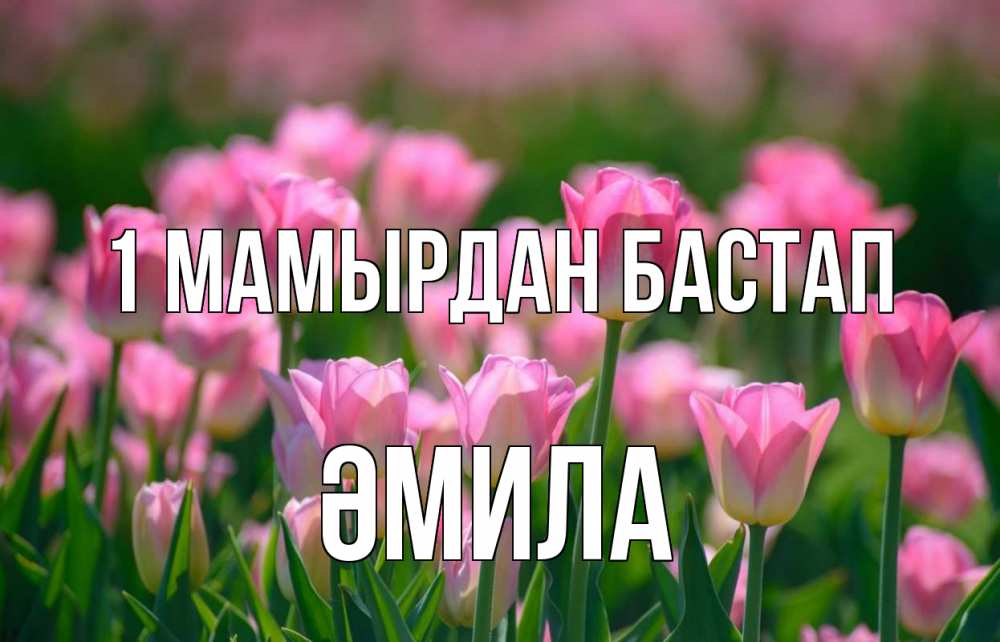 Күн сайын ашық хат с именем, ӘМИЛА 1 мамырдан бастап С 1 мая Онлайн тегін жүктеп алу тілектері бар керемет карта 