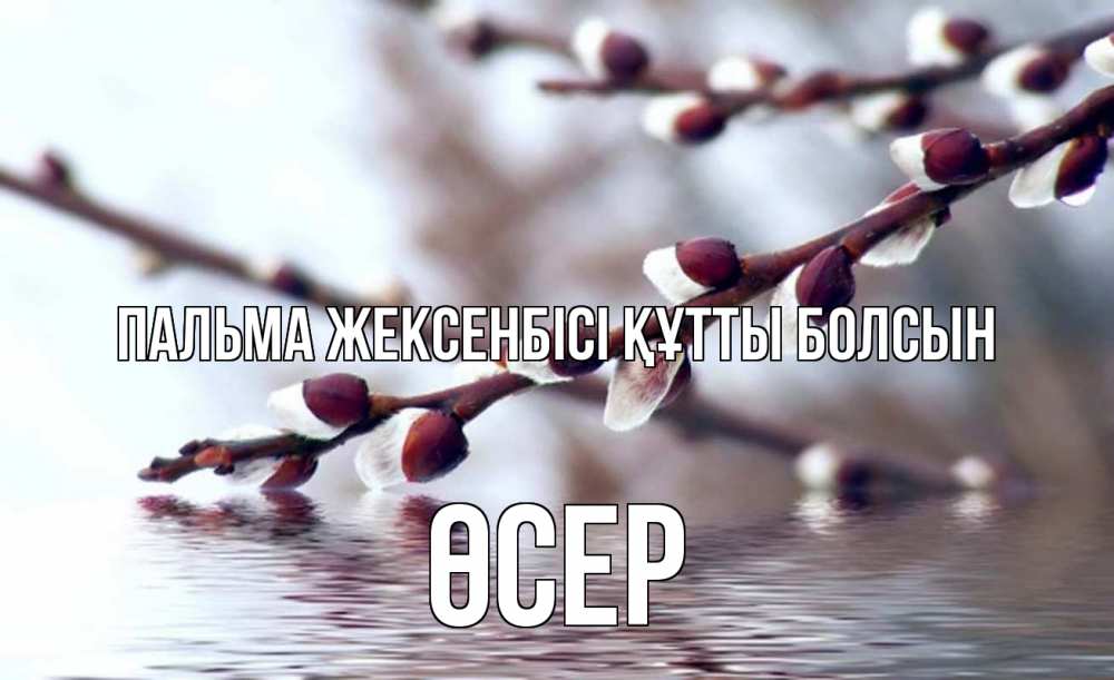 Күн сайын ашық хат с именем, ӨСЕР Пальма жексенбісі құтты болсын верба, ручей Онлайн тегін жүктеп алу тілектері бар керемет карта 