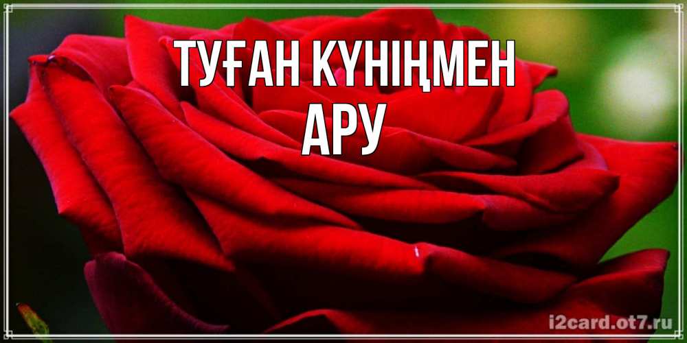 Күн сайын ашық хат с именем, АРУ Туған күніңмен розочка очень красивая Онлайн тегін жүктеп алу тілектері бар керемет карта 