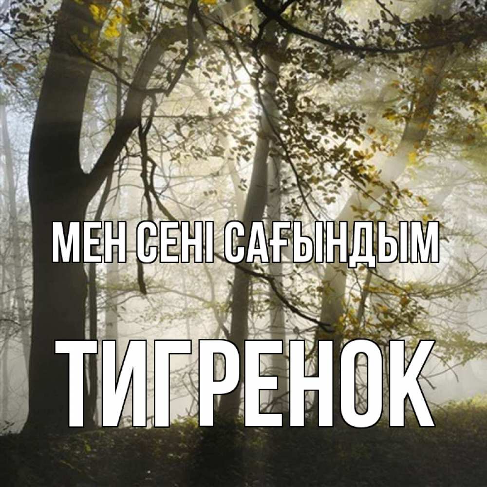 Күн сайын ашық хат с именем, Тигренок Мен сені сағындым грустно Онлайн тегін жүктеп алу тілектері бар керемет карта 